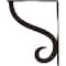 Ekena Millwork Ashford Triple, Wrought Iron Bracket, (Triple center brace), Antiqued Bronze 2"W  x 12"D x 15"H BKTM02X12X15TASABZ - alternate 4